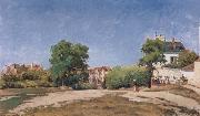 Camille Pissaro The Crossroads,pontoise USA oil painting artist